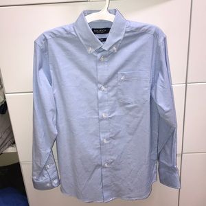Boys Nautica oxford button down blue size 14